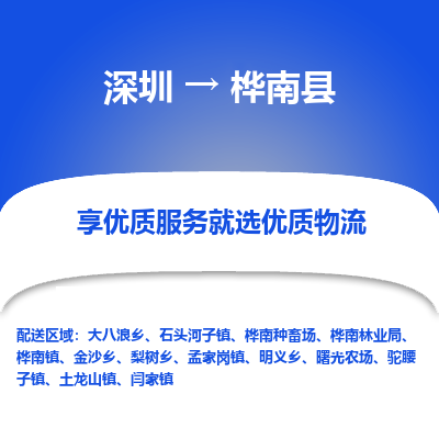 深圳到樺南縣貨運公司(當天派送）
