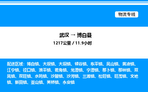 武漢到博白縣物流專(zhuān)線-武漢至博白縣貨運(yùn)公司